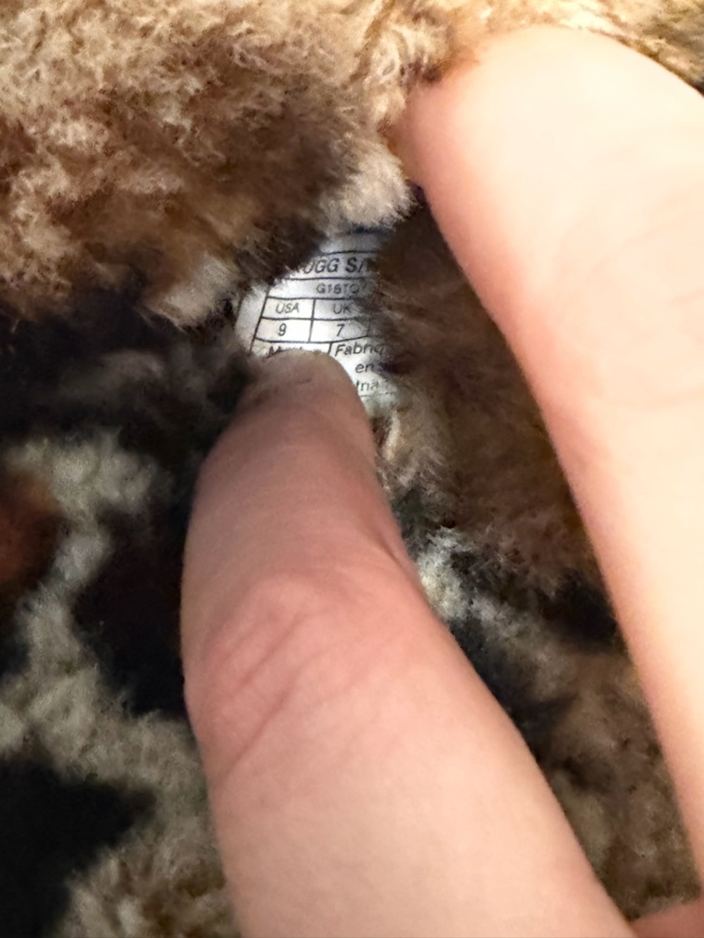 UGG Leopard-Print Fuzzy Slippers 9 - Picture 6 of 6